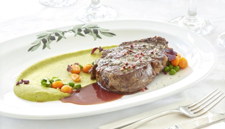 Rib eye at Olive Garden
