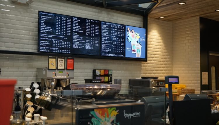 Starbucks digital menu