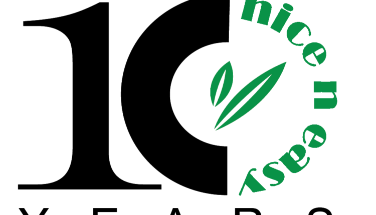 nice n easy 10 years logo