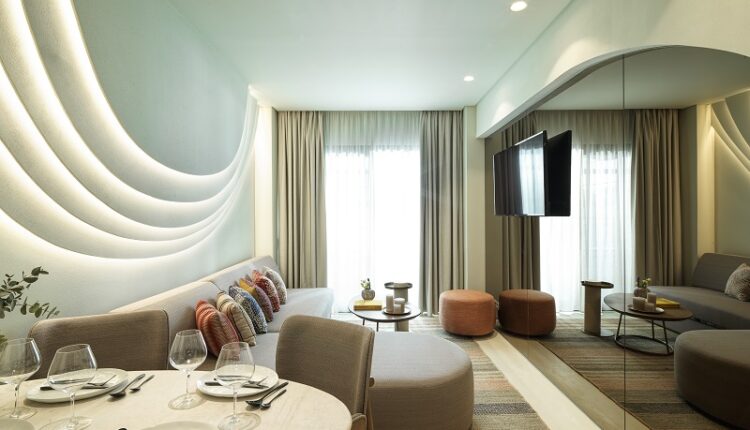 Isla Brown Corinthia Executive-Suite-Sea-View-with-Balcony-Living-Room-Overview