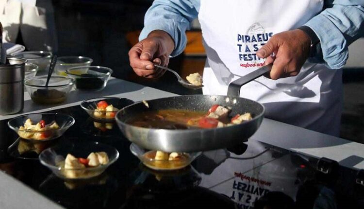 Piraeus Taste Festival cooking